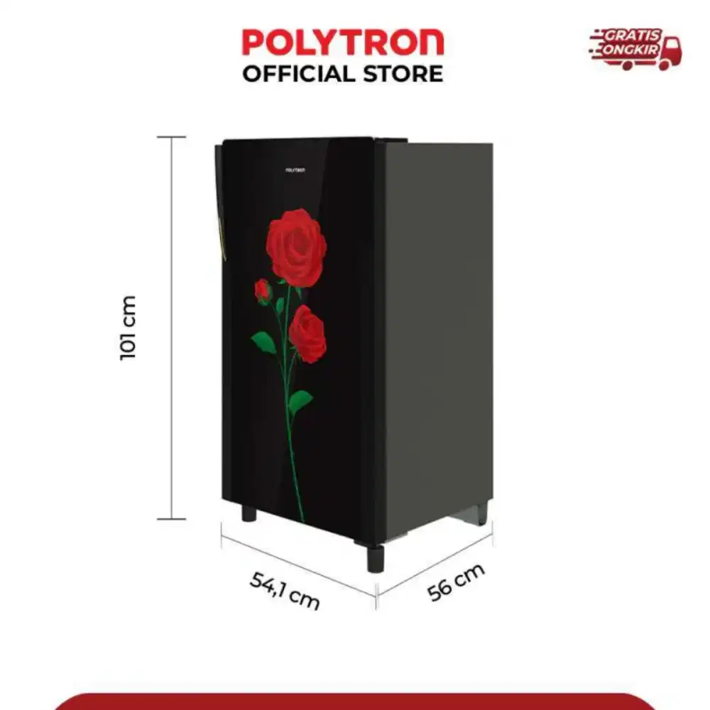 Kulkas Polytron  1 Pintu Belleza Varia 150 liter PRA 15DRX