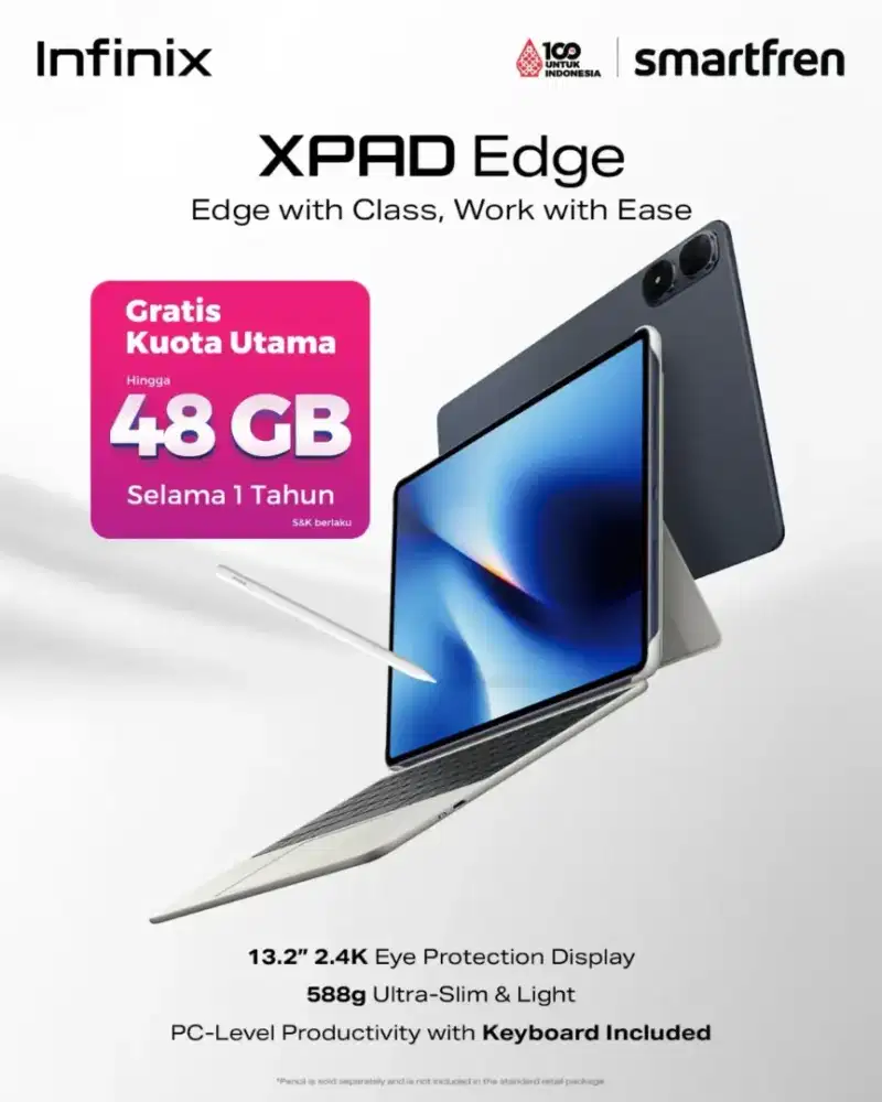 INFINIX XPAD EDGE 4G LTE RAM 8/256GB KEYBOARD INCLUDED
