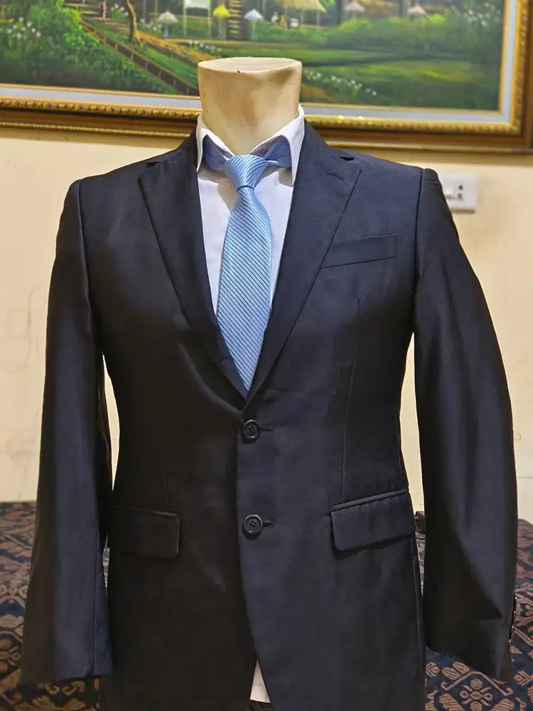 JAS HITAM PEKAT GLOSSY FORMAL UNTUK WISUDA GEREJA MASJID PESTA