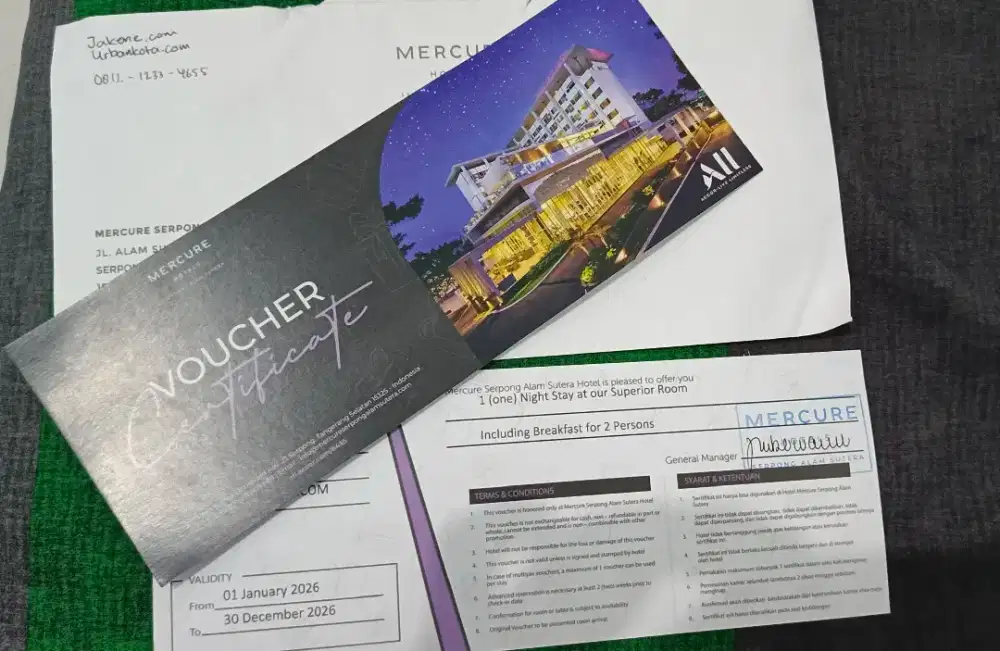 Voucher Hotel Mercure Serpong Alam Sutera