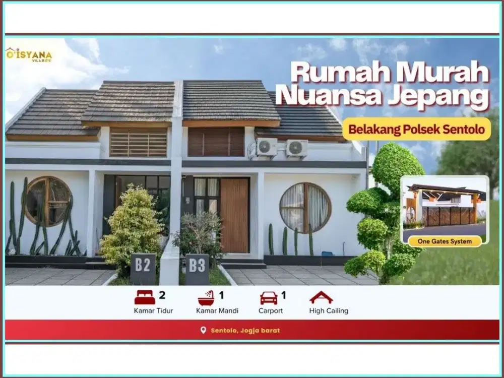 Rumah Modern Japanese Dekat Sekolah & Exit Tol