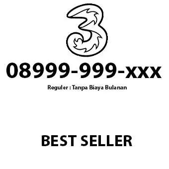 Nomer Cantik Tri (nocan) Reguler 08999-999-xxx
