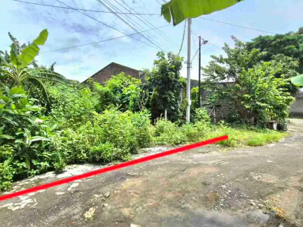 Tanah pekarangan Dekat Tol Murah Strategis Ideal SHM 200m²