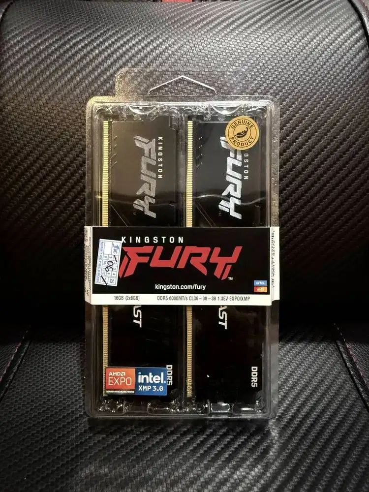 DDR5 16GB 6000Mhz CL36 Kingston FURY BEAST 16 GB 2x8GB RAM Memory