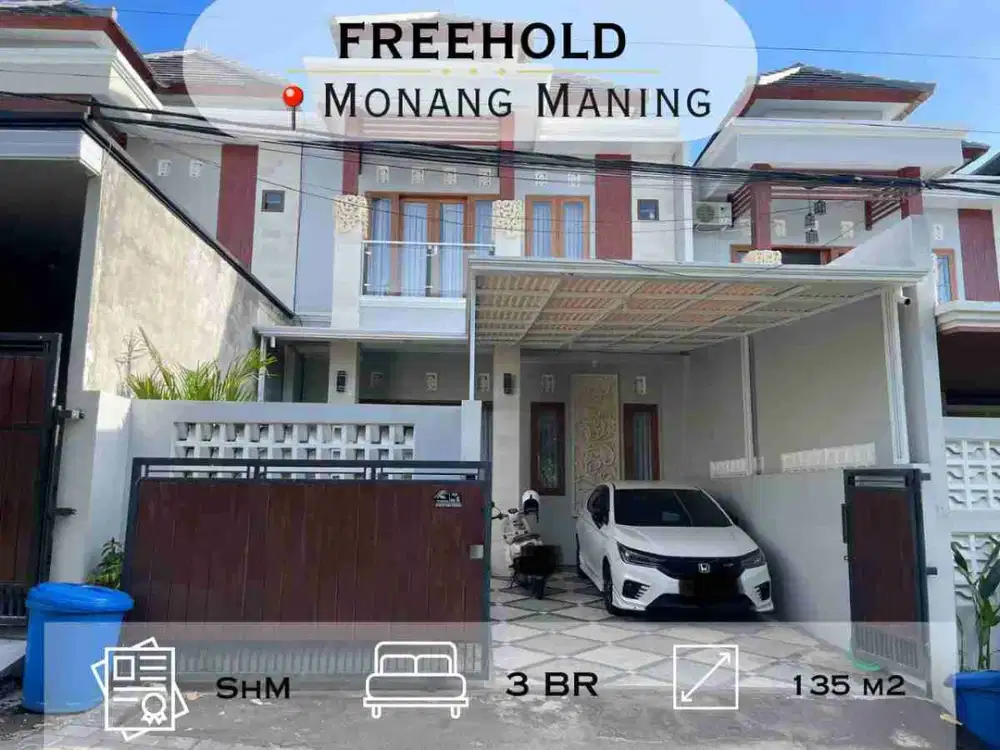 Dijual Rumah di Denpasar Barat Daerah Monang Maning