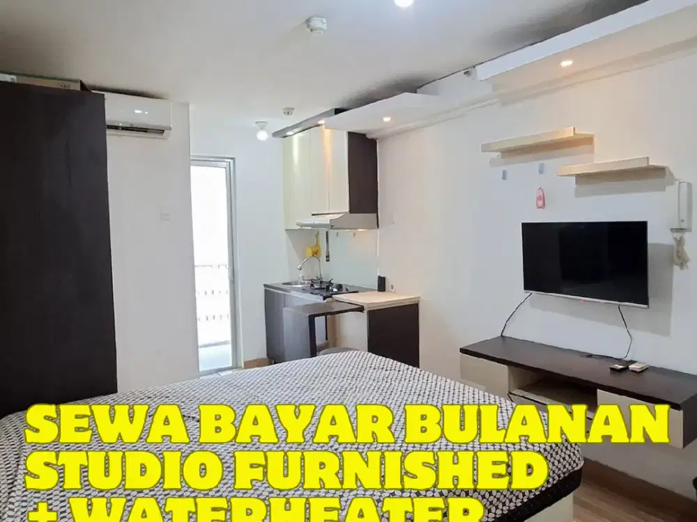 SEWA MURAH STUDIO FURNISHED KEREN TOWER G APARTEMEN BASSURA CITY