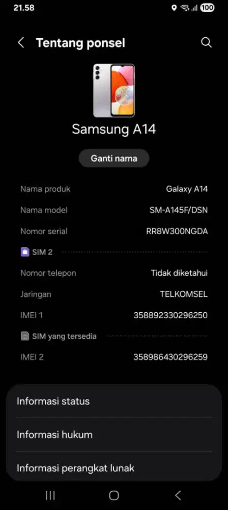 Samsung A14 4/128 NFC