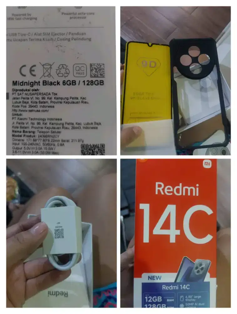 Jual hp second xiaomi redmi 14c ram 6/128