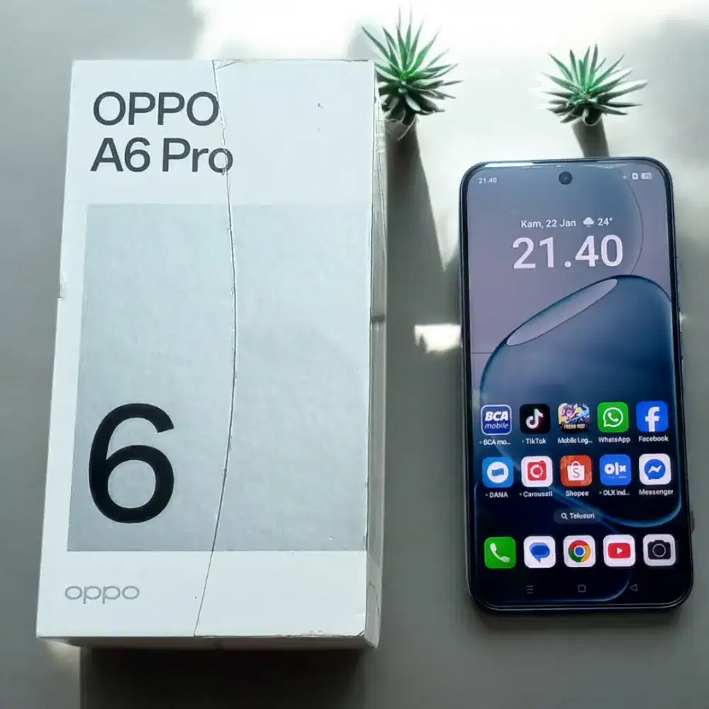 Oppo A6 Pro 2025 like new fulset 8+8/256