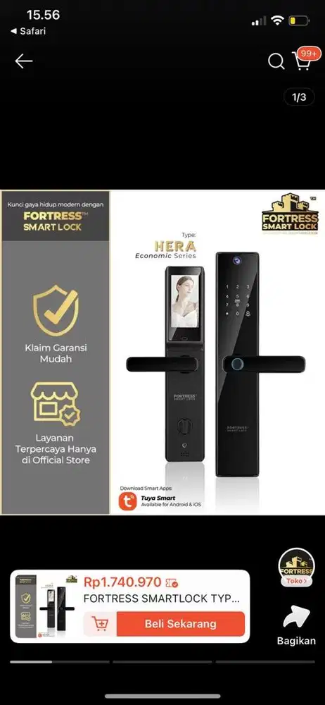 Kunci rumah finger print NEW