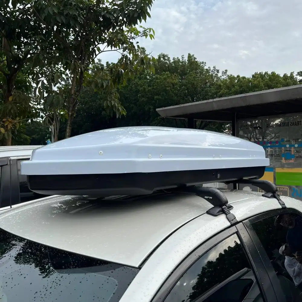 ROOFBOX BFR 550L Putih Slim Mulus Roof Box bukan Thule Whale