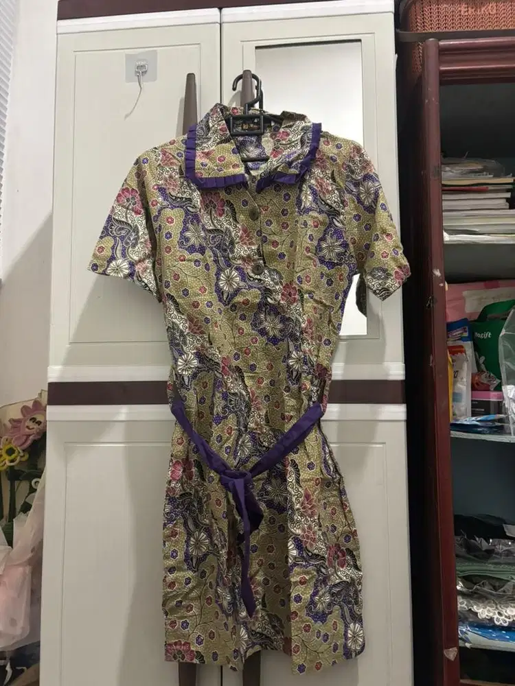 Short dress batik remaja untuk kondangan