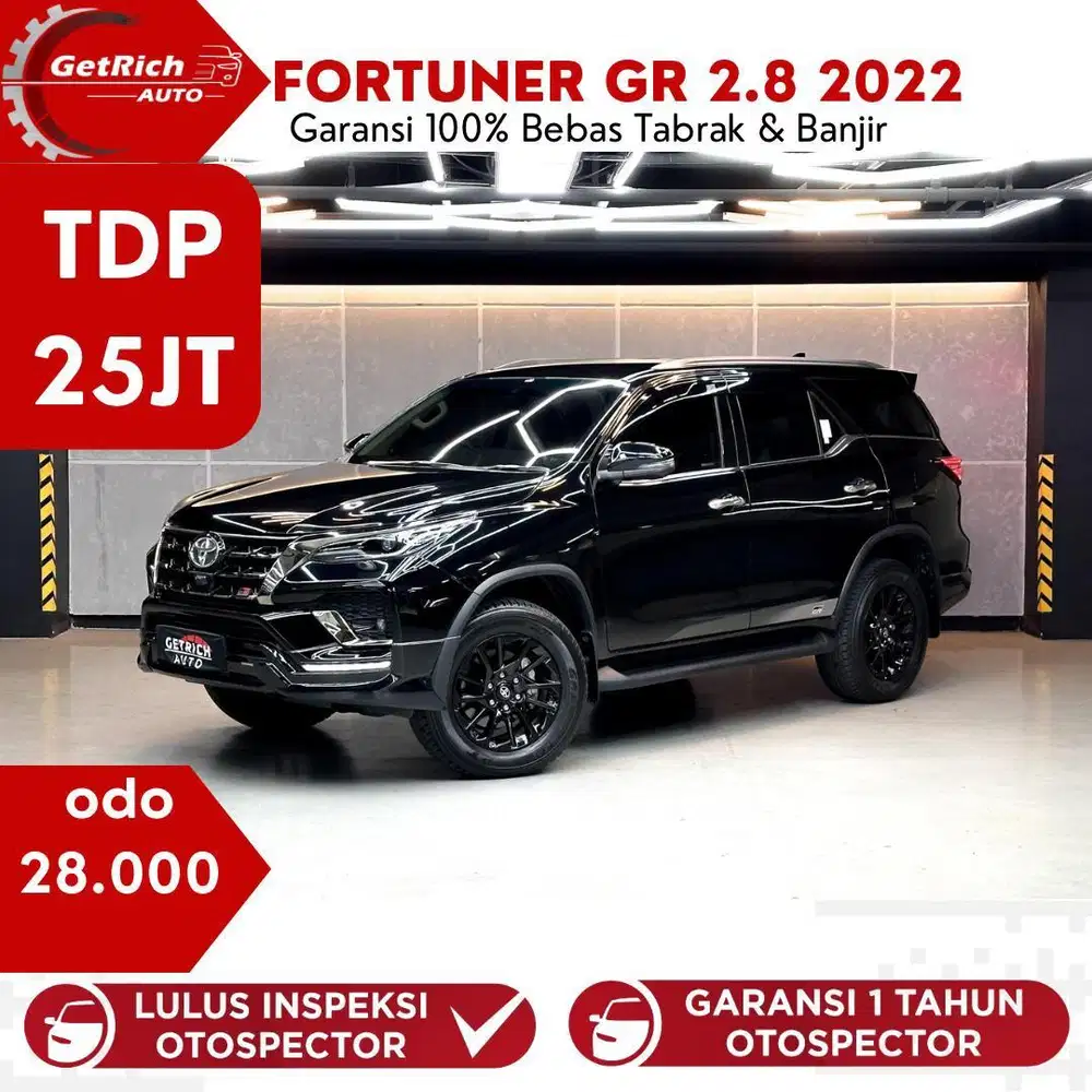 Km 28K Hitam!!! Toyota Fortuner 2.8 At Gr Sport 2022