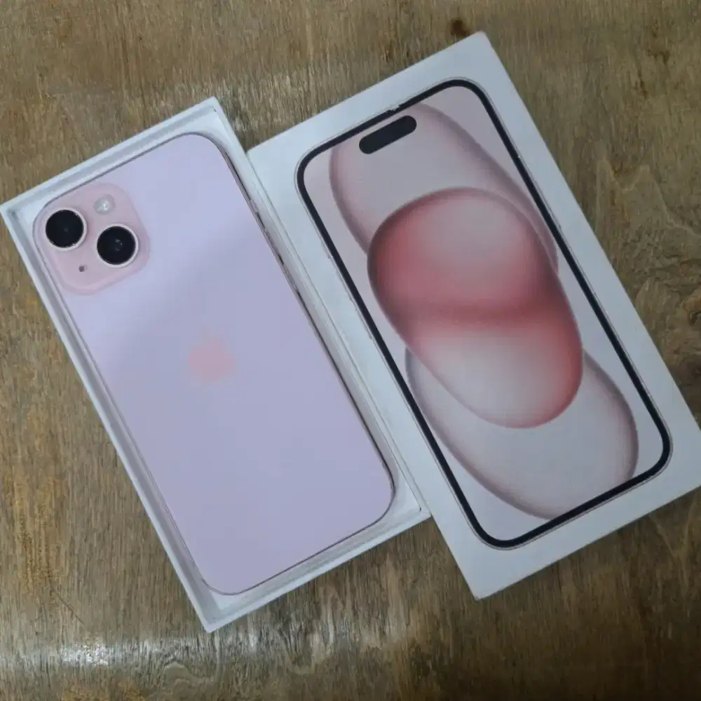 iPhone 15 Pink 128 GB Garansi Resmi Ibox