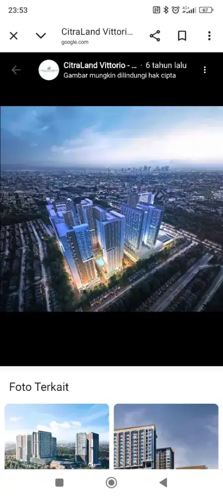 Dijual apartemen victorio