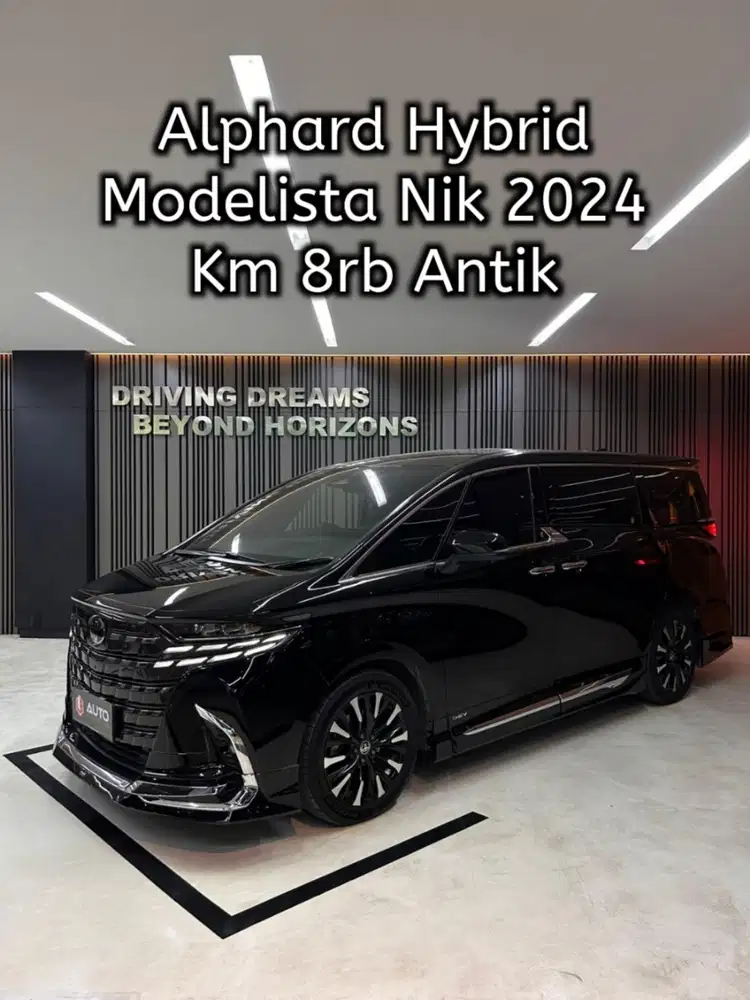 Alphard 2.5 HEV Hybrid Modelista 2025 Hitam Km8rb Nik 2024 D808BOB