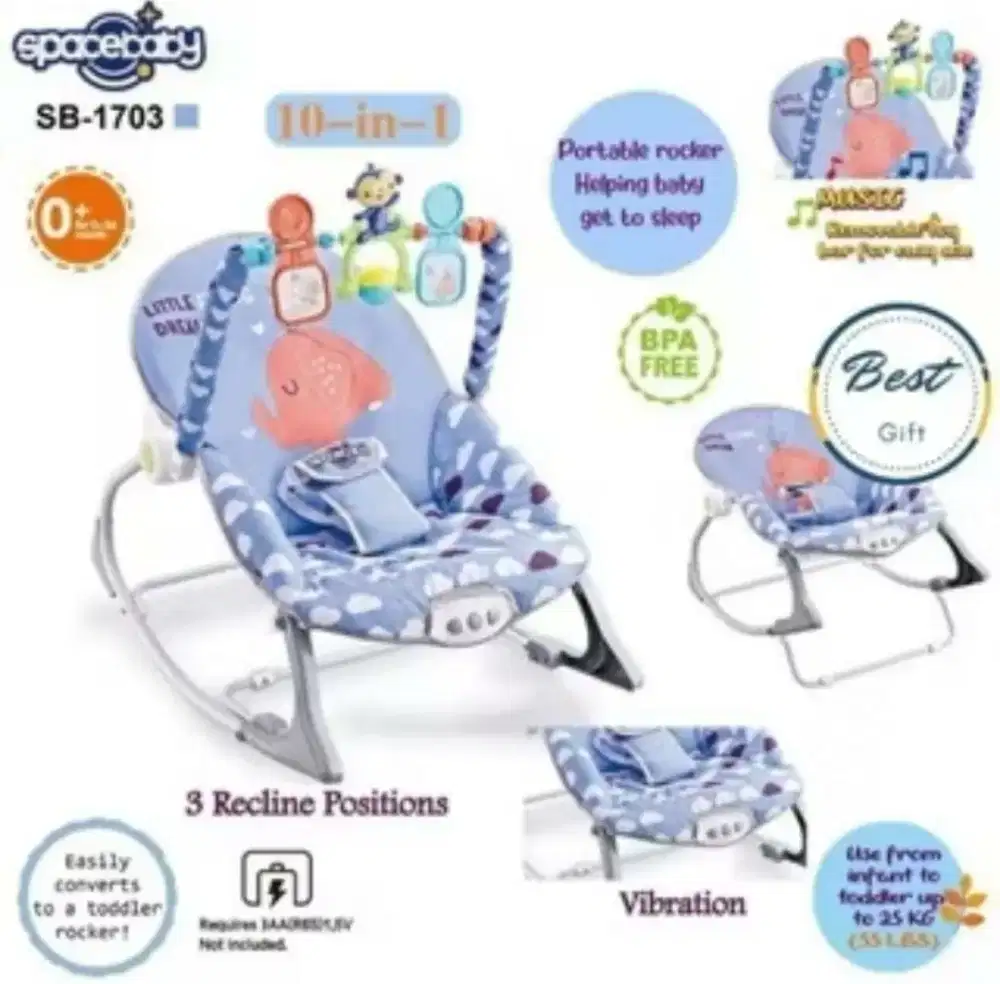 Jual murah preloved baby bouncer (bekas mulus)