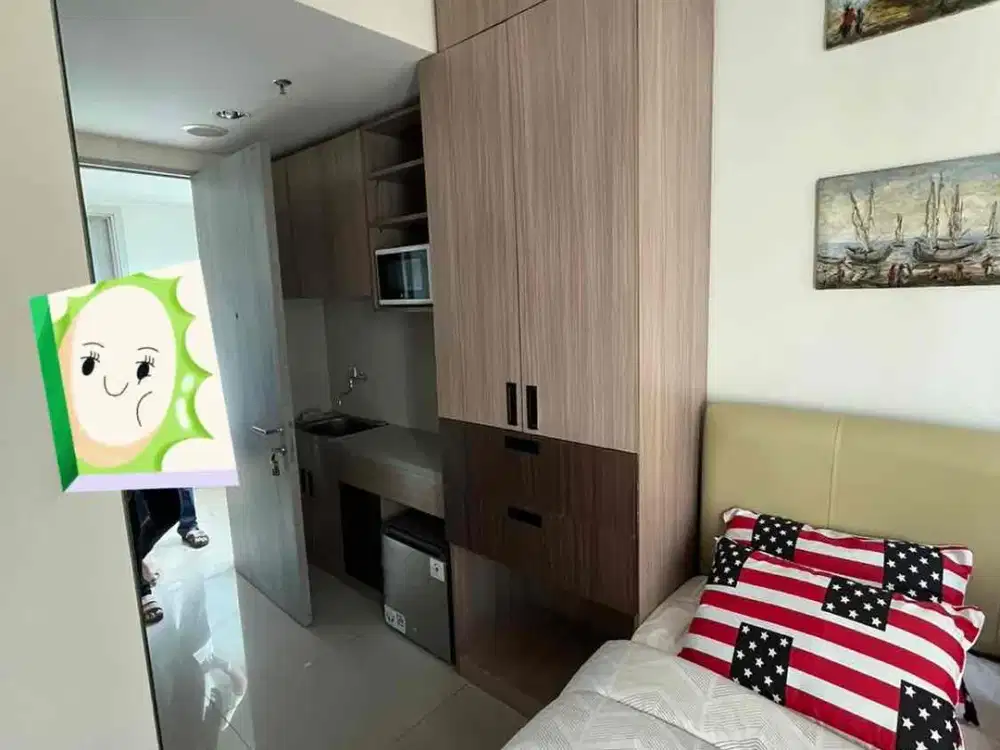 Disewakan Apartemen osaka Riverview pik2 studio furnish 16jt/thn