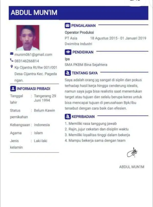 Cari pekerjaan apa aja ob OK jaga konter oke jahit sepatu oke k