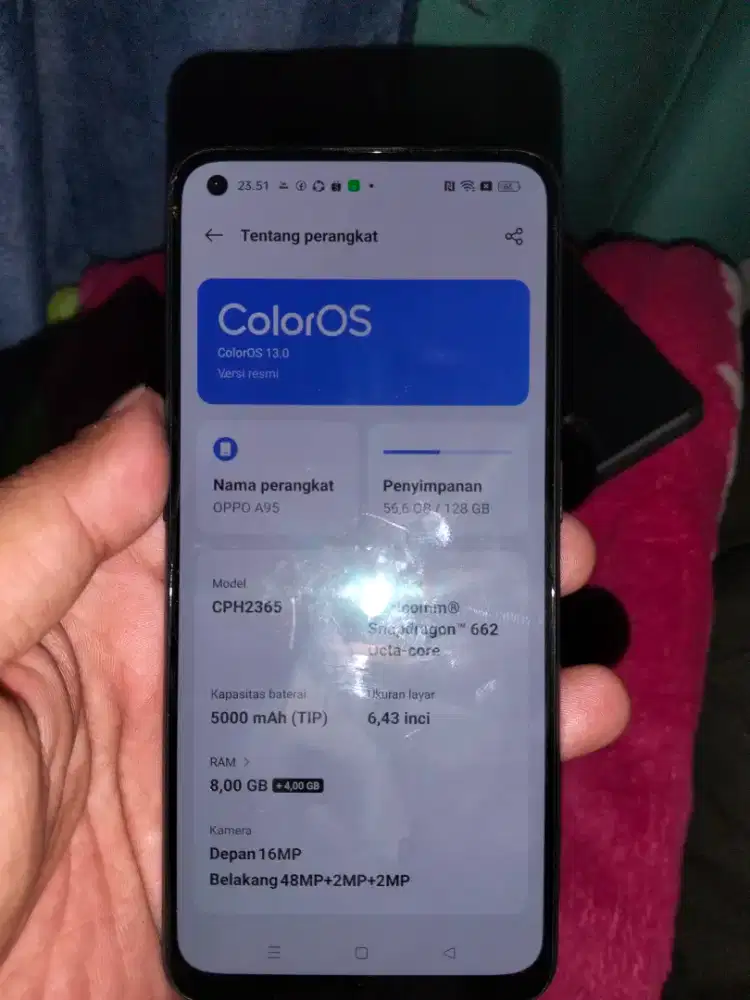 Oppo a95 ram 8/128
