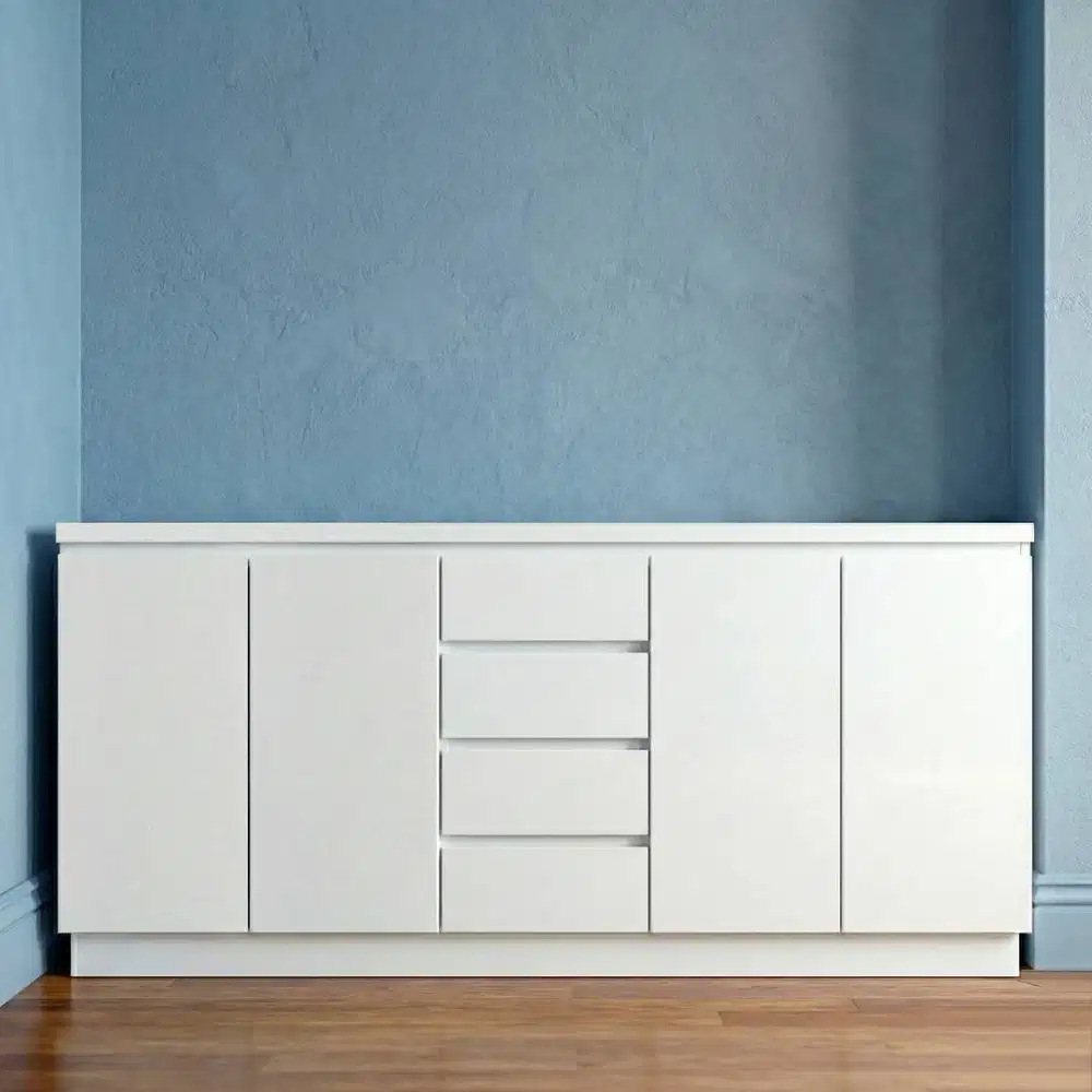 (Preloved) Lemari Rak TV Kabinet Dallan 4 Pintu 4 Laci Informa Rupa2