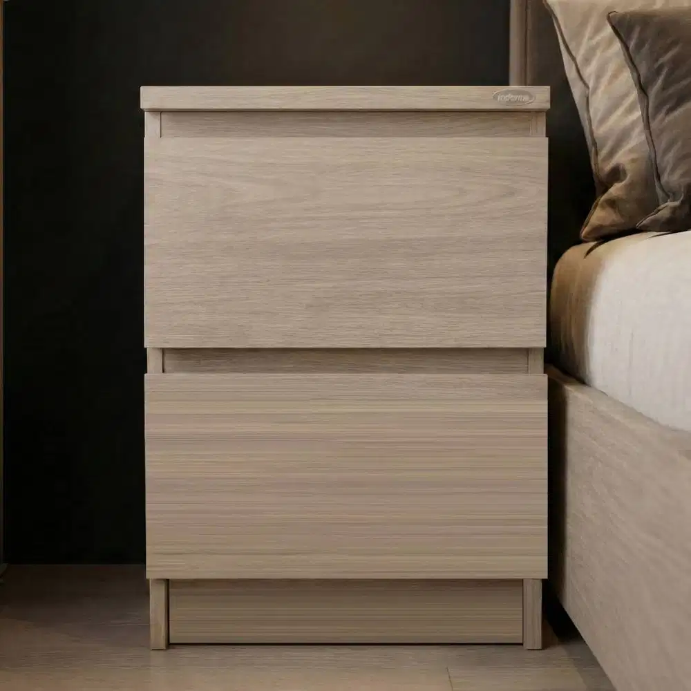 (Preloved) Meja Nakas Dean 2 Laci Bedside Table By Informa Rupa Rupa