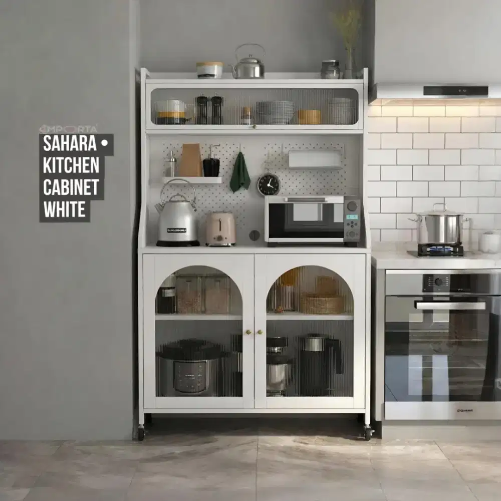 Lemari Cabinet Besi Importa Sahara Kitchen Cabinet White