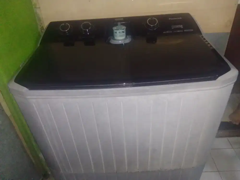 Mesin cuci panasonic 12kg harga masih bisa nego d tempat.