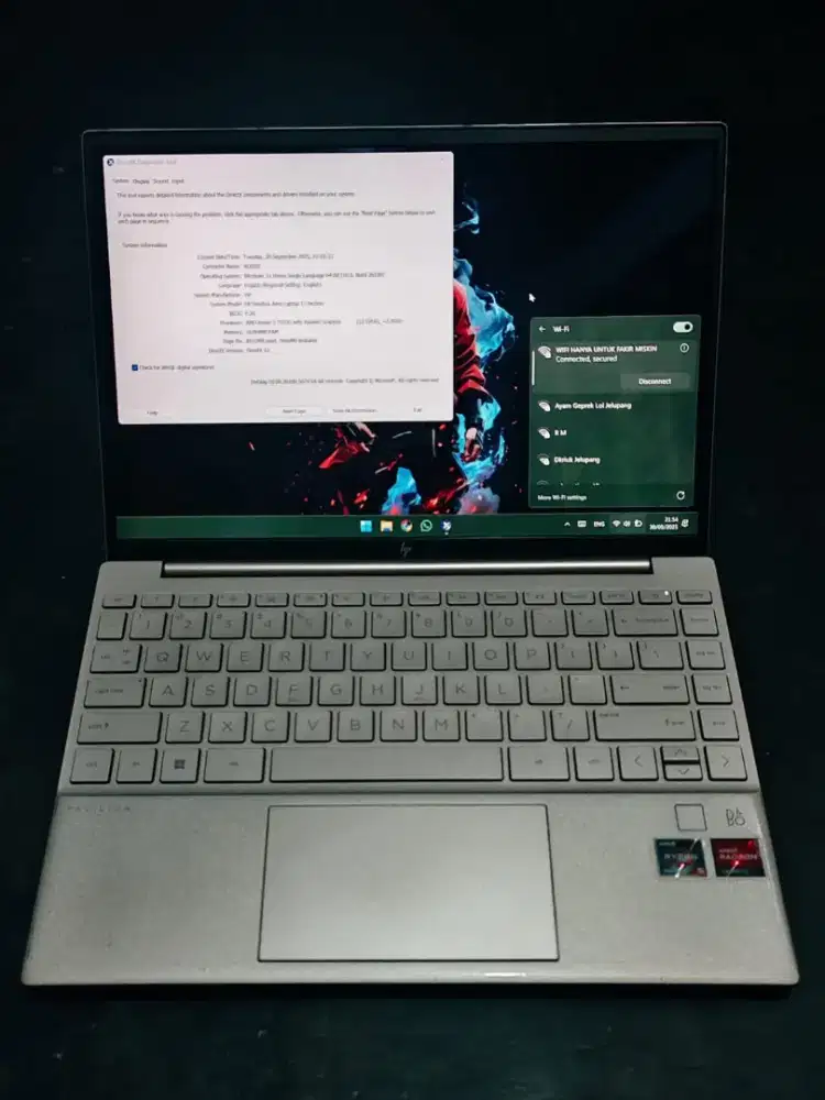 HP Pavilion Aero 13 Laptop 13-be2001AU Rayzen 5 7535U Ram 16Gb