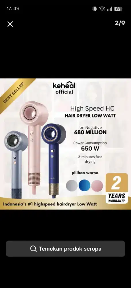 hairdryer keheal
