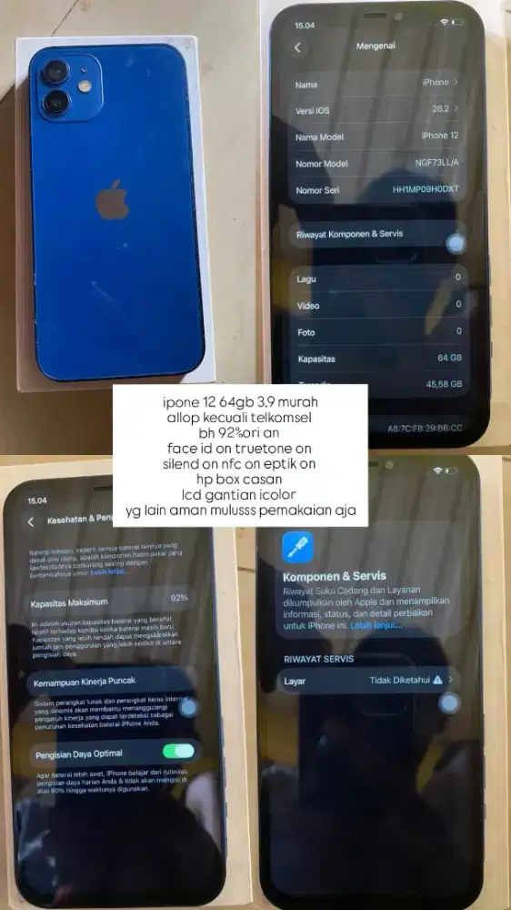 iphone 12 biasa /64gb