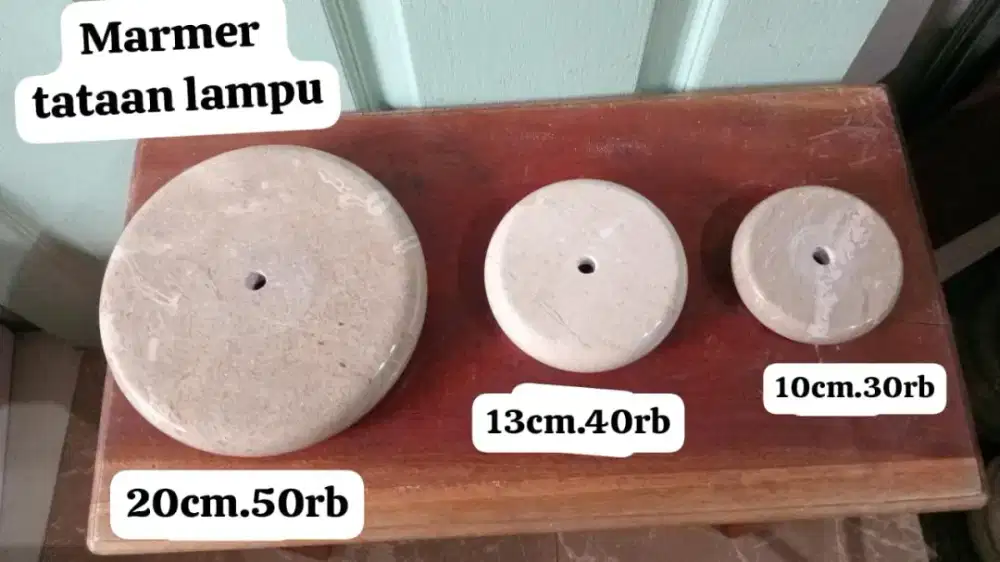 Marmer tataan lampu mulai 30rban
