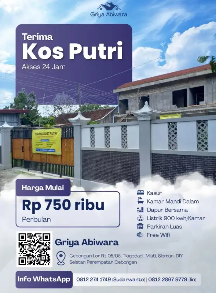 Kost putri Griya Abiwara
