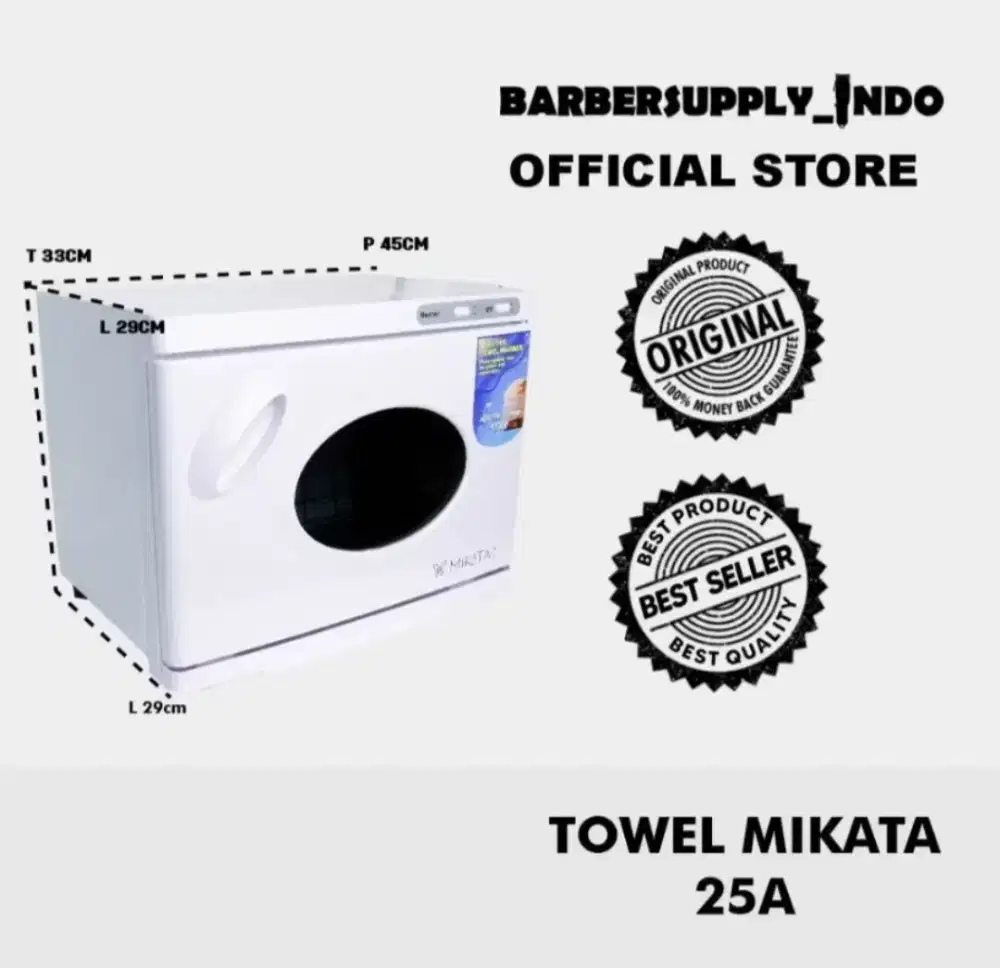 Towel Warmer Penghangat Handuk Mesin Hot Towel 2 Rak Sinar UV Barber