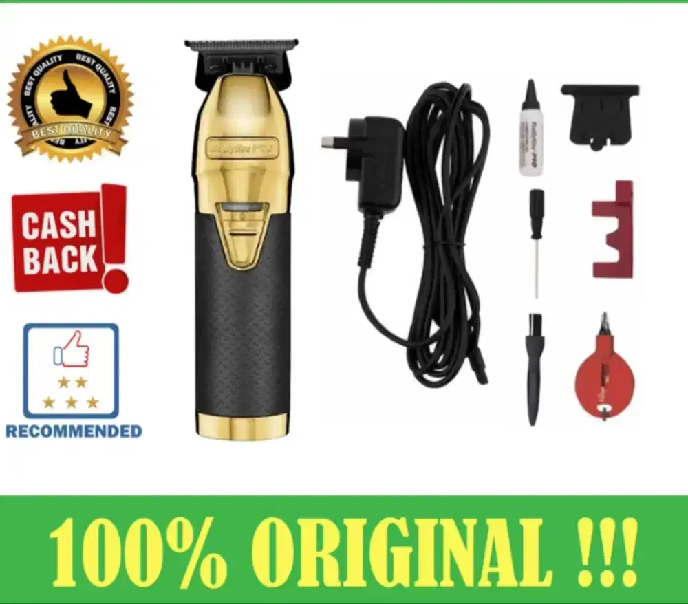 BABYLISS PRO TRIMMER FX BLACK GOLD / MESIN ALAT CUKUR KUMIS JENGGOT