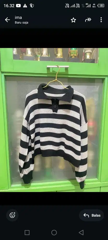 Baju Atasan hitam abu