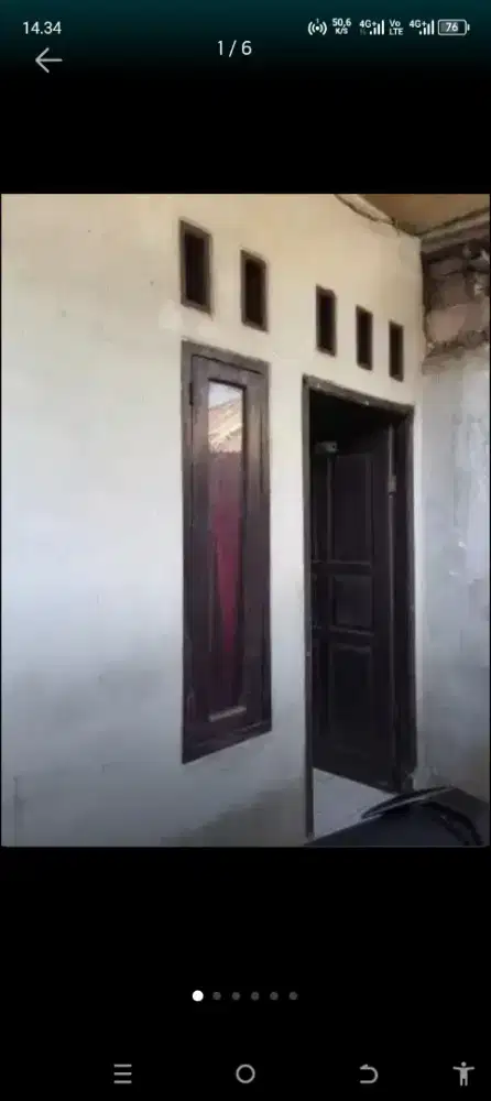 Jual rumah petakan kondisi siap huni, SHM, Listrik, WC, sendiri