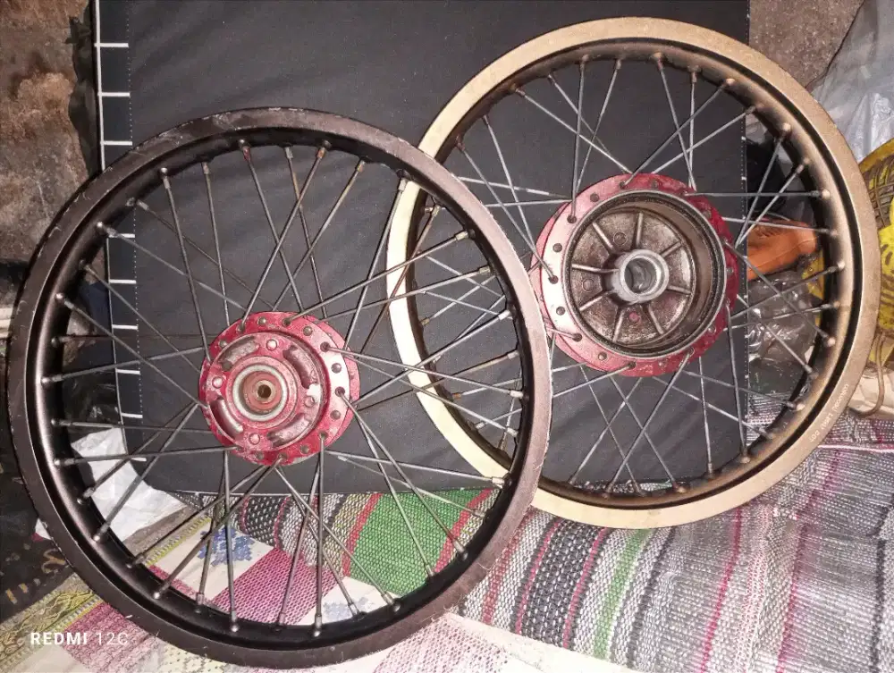 Velg Depan Belakang Yamaha Bebek Tromol Besar