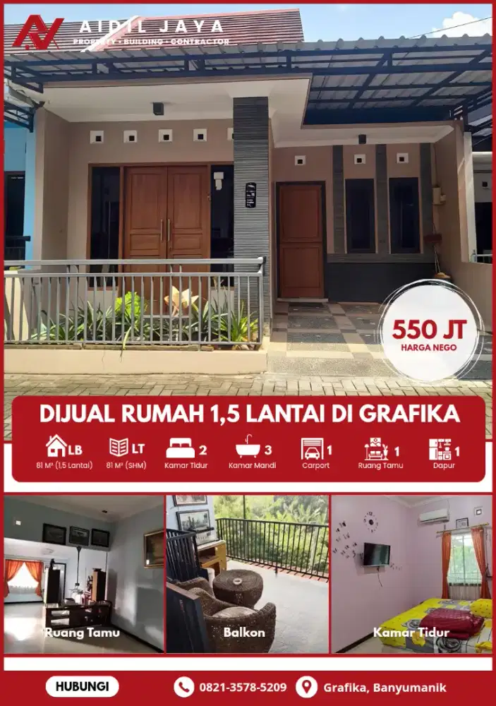 Dijual Rumah Murah Di Grafika Banyumanik Semarang Atas