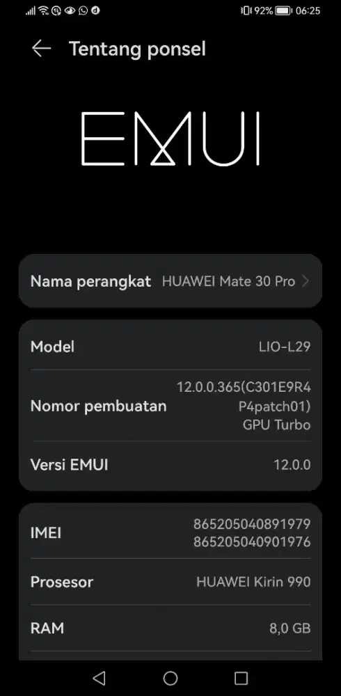 Jual Huawei Mate 30 pro 8/256