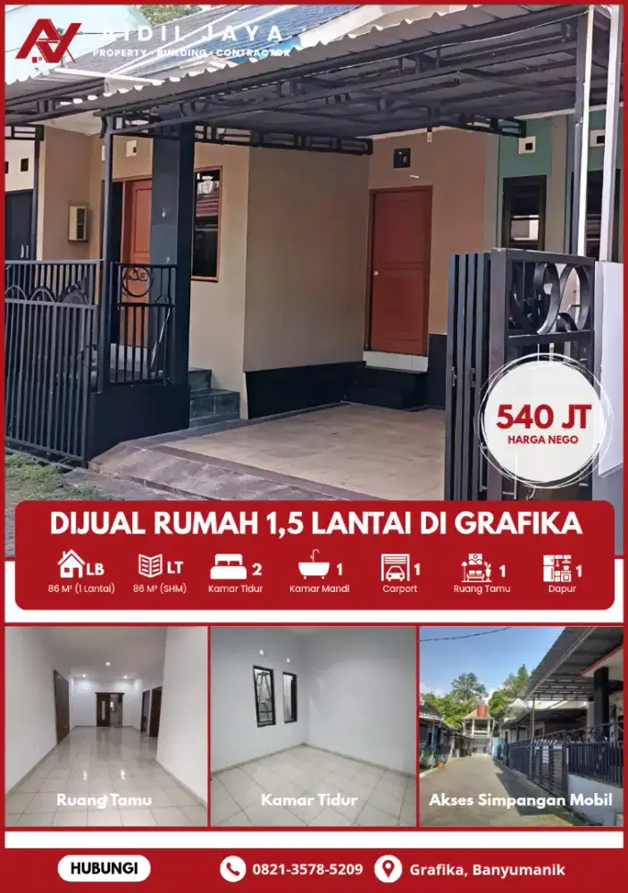 Rumah SHM Murah Dekat SMAN 9 Banyumanik