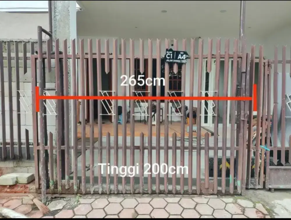 Dijual pagar besi tebal rumah kualitas bagus