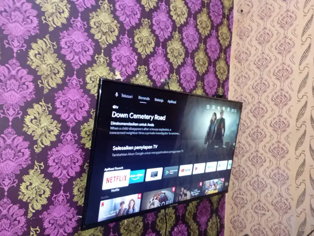 Jual tv LED androit di gital 43 in mrk polytron .