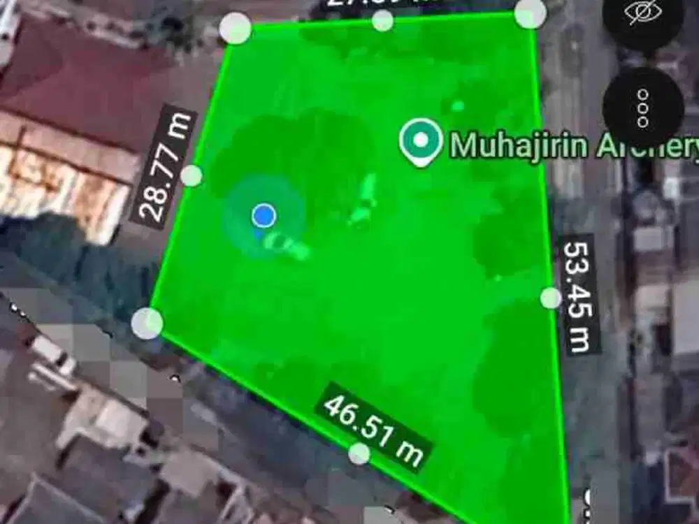 Murah dibawah pasar Tanah di Antapani 1850 m