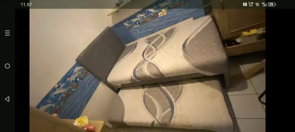 Kasur 2 tingkat bahan latex