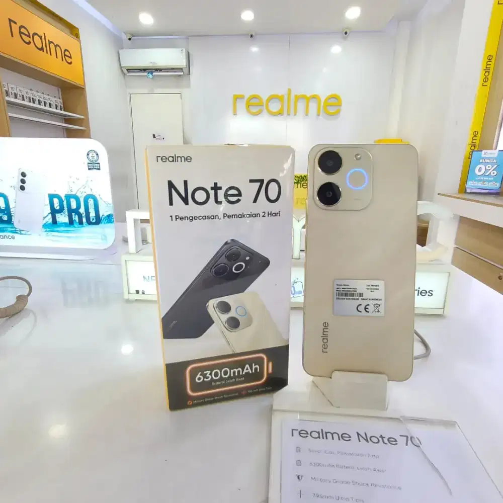 Realme Note 70 Free Temperglass