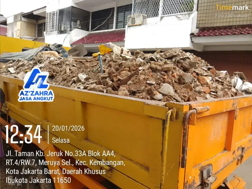 Jasa buang puing dan tanah