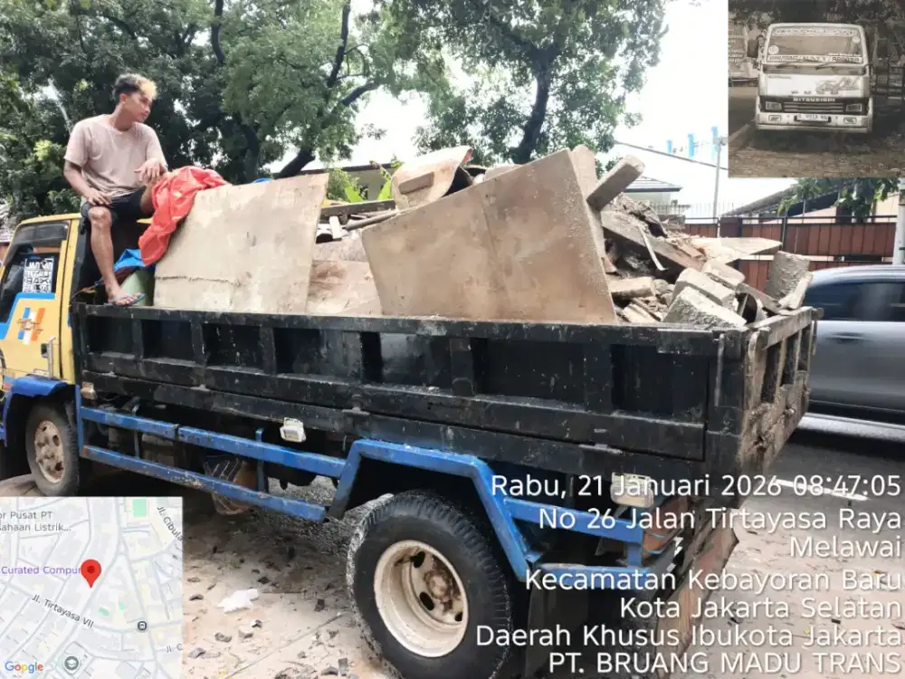 Jasa buang puing dan tanah