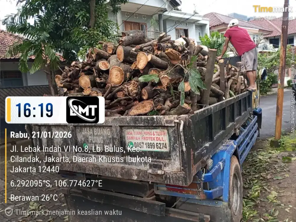 Jasa buang puing tanah