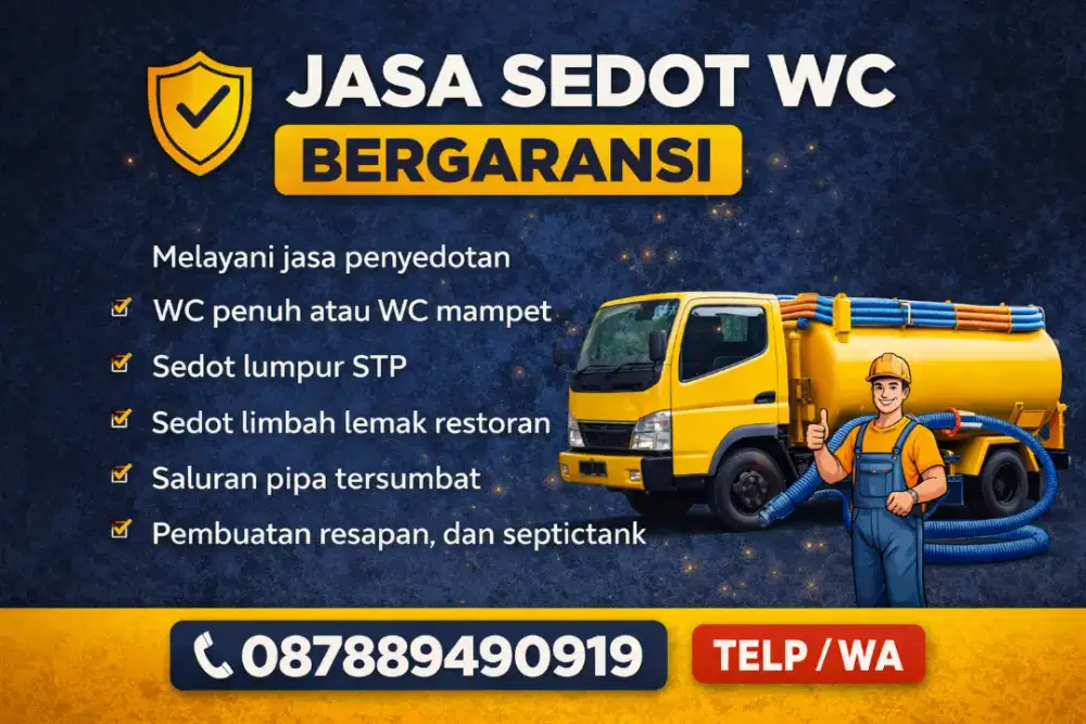Jasa sedot WC bergaransi